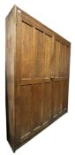 LARGE EARLY 20TH CENTURY OAK SCHOOL CUPBOARD