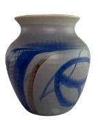 SUSIE COOPER STUDIO POTTERY VASE - BLUE ORCHID