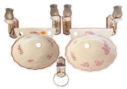 HERBEAU CERAMICS - VINTAGE FRENCH DESIGNER BATHROOM SET