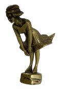 EARLY 20TH CENTURY EMILE LEJEUNE BRASS CAR MASCOT