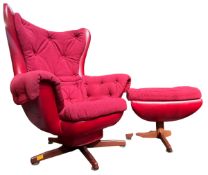 BEAUVALE - MID CENTURY SWIVEL EASY LOUNGE CHAIR