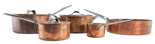 GEORGE JENSEN HENNING KOPPEL (DANISH 1918-1981) - COPPER PANS