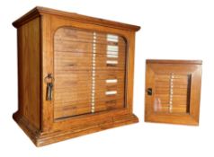 TWO 19TH CENTURY MAHOGANY-CASED SPECIMEN CHESTS