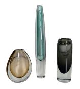 NYLUND & STROMBERG FOR STROMBERG - THREE SWEDISH GLASS VASES