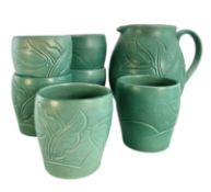 EARLY 20TH CENTURY SUSIE COOPER STUDIO POTTERY LEMONADE SET