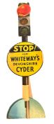 WHITEWAY'S CYDER - MID CENTURY DIE-CUT PICTORIAL SHOWCARD