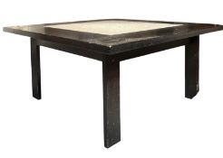LATER 20TH CENTURY HIGH-END DESIGNER STONE SET COFFEE TABLE