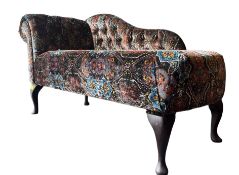 OSBORNE & LITTLE - EARLY 20TH CENTURY REUPHOLSTERED CHAISE LOUNGE