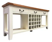 CONTEMPORARY PAINTED KITCHEN ISLAND & CABINET
