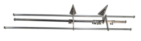 MANNER OF VICTOR HORTA, BRUSSELS - ART DECO CHROME METAL TRAIN COAT HANGER