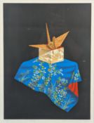 WAKO SHUJI - FOLDED CRANE - LITHOGRAPH ON PAPER 若生 秀二 - 折鹤