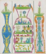 SCOTTIE WILSON (1888-1972) - UNTITLED COMPOSITION - INK AND PASTEL