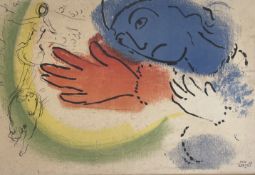 MARC CHAGALL (1887-1985) - WOMAN CIRCUS RIDER/ CIRCUS RIDER, 1956 - LITHOGRAPH
