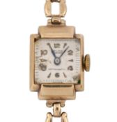 1940S 9CT GOLD RELIDE COCKTAIL WATCH