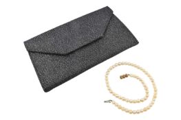 CULTURED PEARL 9CT GOLD NECKLACE
