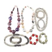 COLLECTION OF DESIGNER NECKLACES & BRACELETS