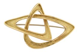 18CT GOLD MODERNIST BROOCH