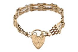 9CT GOLD MESH LINKED BRACELET