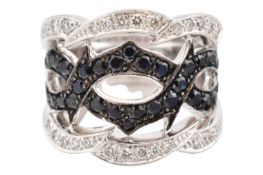 STEPHEN WEBSTER 18CT GOLD SAPPHIRE & DIAMOND THORN RING