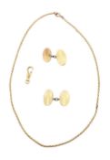 COLLECTION OF GOLD FRONTED & ROLLED GOLD JEWELLERY