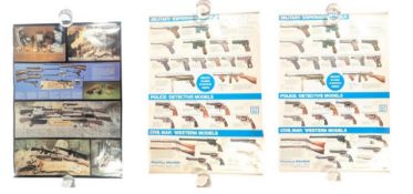 VINTAGE SHOP ADVERTISING POSTERS - DUMMY WEAPONS