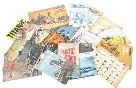 NAVAL AND MARITIME - A COLLECTION OF EPHEMERA AND BOOKS ON SHIPS, THE NAVY AND OTHER