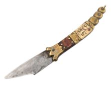 EARLY 20TH CENTURY SPANISH NAVAJA FIGHTING KNIFE
