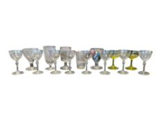 COLLECTION GEORGE III RUMMERS & WINE GLASSES