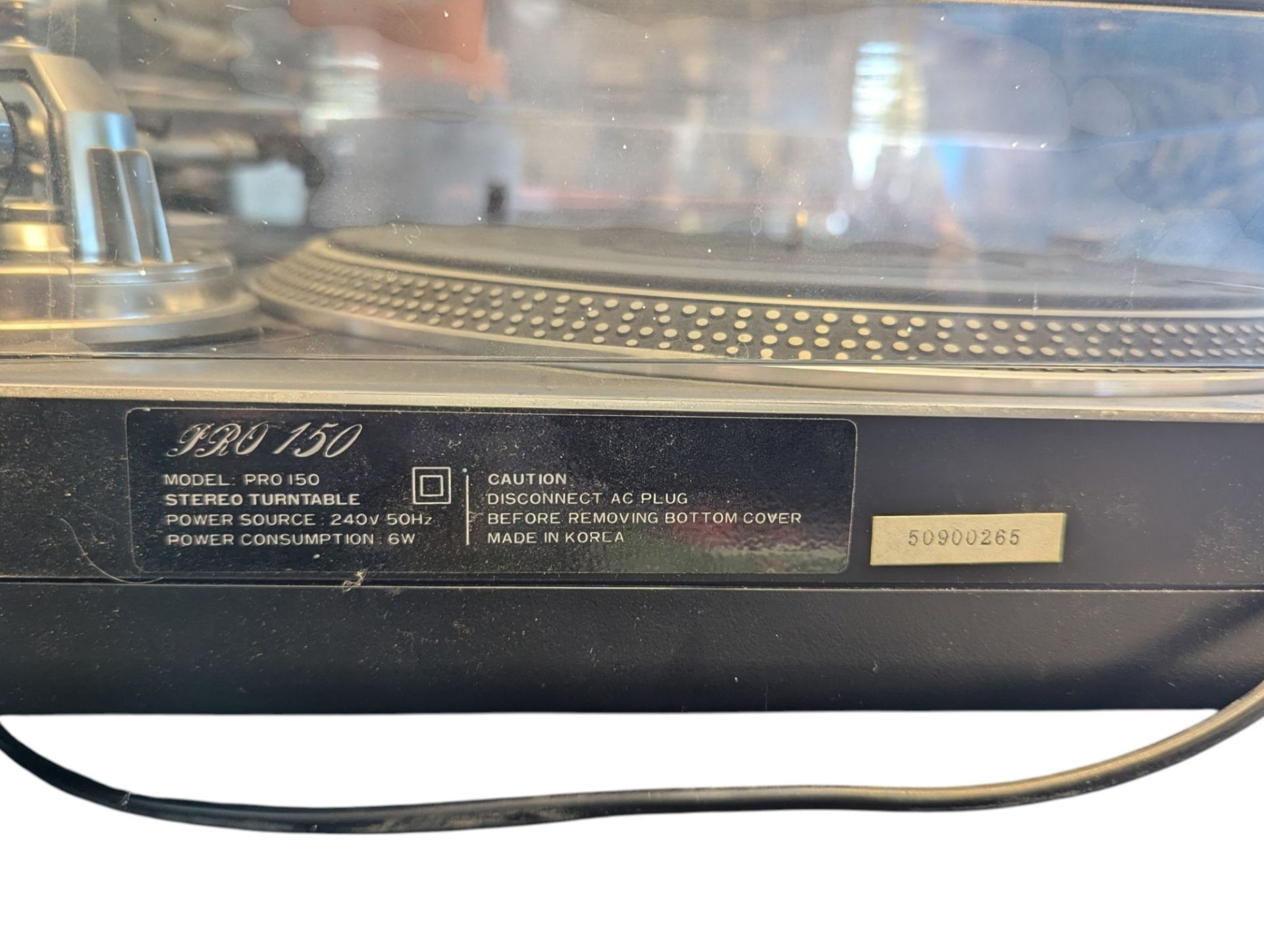 LATE 20TH CENTURY PRO 150 STEREO TURNTABLE RECORD PLAYER - Image 5 of 6