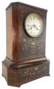 JAPY FREES - GEORGE III 19TH CENTURY MAHOGANY CASED EIGHT DAY MOVEMENT MANTEL CLOCK