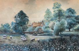 W. JENEWAY - EARLY 20TH CENTURY WATERCOLOUR ON PAPER LANDSCAPE PAINTING