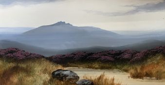 FREDERICK JOHN WIDGERY - POSSIBLY DARTMOOR - 20TH CENTURY WATERCOLOUR LANDSCAPE