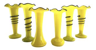 A COLLECTION OF MID 20TH CENTURY STUDIO ART GLASS VASES