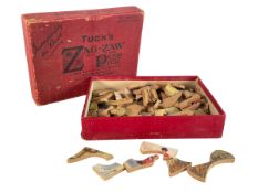 TUCK'S ZAG-ZAW PICTURE PUZZLE - FIRST IN THE FIELD HUNTING PUZZLE