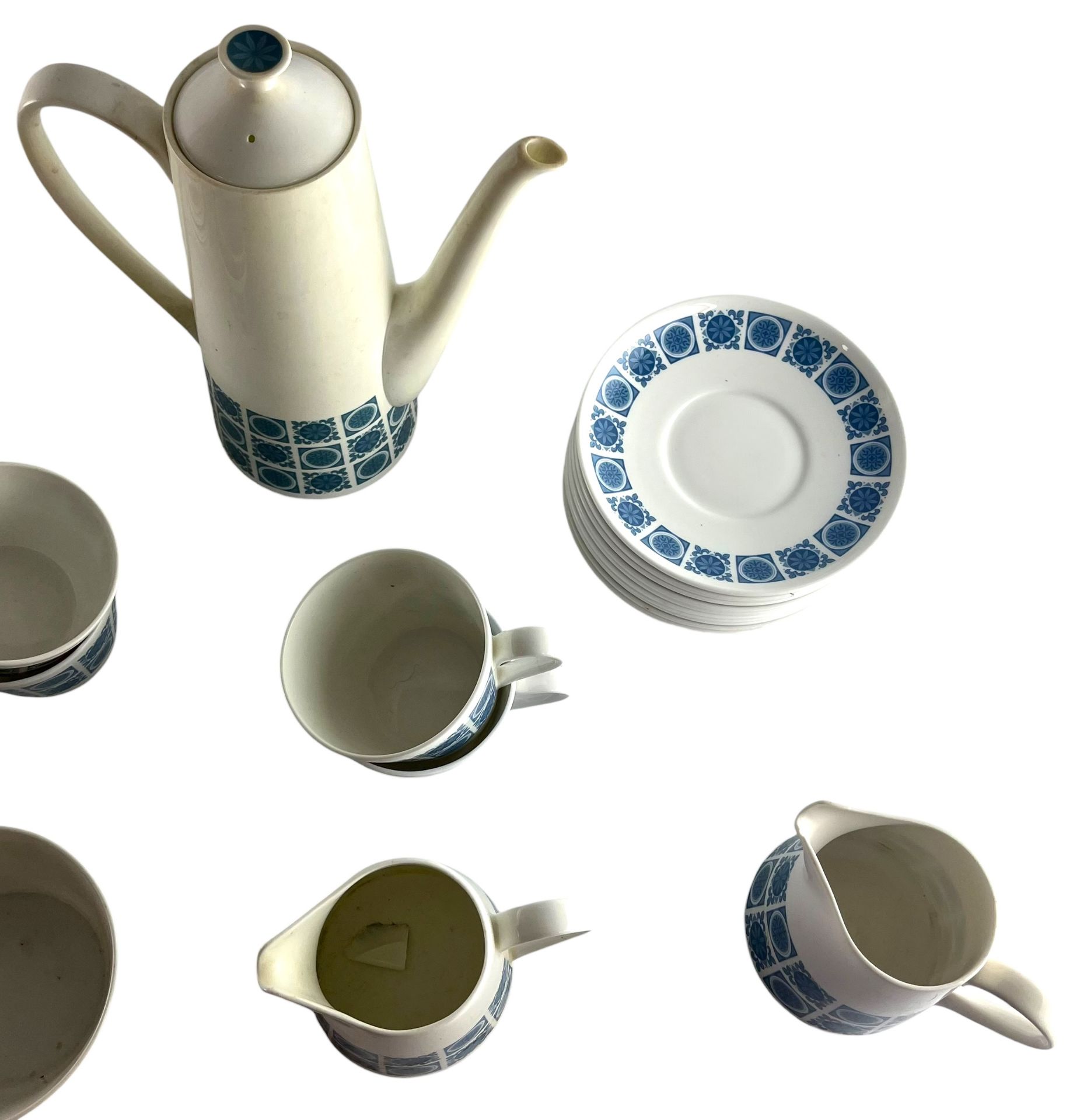 ROYAL TUSCAN - CHARADE - SIX PERSON COFFEE SERVICE - Image 4 of 8