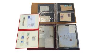 TWO ALBUMS OF 19TH / 20TH CENTURY BRITISH POST-MARKED ENVELOPES & FIRST DAY COVERS
