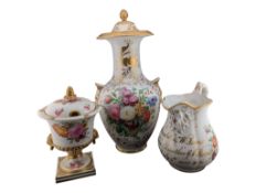 19TH CENTURY LOUIS PHILIPPE LIDDED VASE & POT