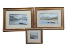 DIGBY PAGE (B. 1945) - THREE LATE 20TH CENTURY LANDSCAPE WATERCOLOUR PAINTINGS