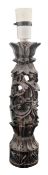 20TH CENTURY BALINESE CARVED WOODEN LAMP