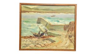 20TH CENTURY ROBERT TAYLOR CARSON PAINTING