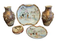 COLLECTION OF 19TH / 20TH CENTURY JAPANESE SATSUMA PIECES