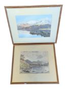 TWO 1920S C LAWRENCE WATERCOLOUR LANDSCAPE PAINTINGS