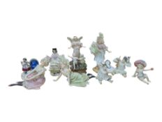 COLLECTION OF LATE 19TH / 20TH CENTURY CONTINENTAL PORCELAIN LACE FIGURES
