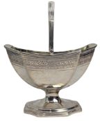 18TH CENTURY GEORGE III HALLMARKED SILVER SUGAR BASKET