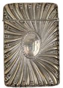 EARLY 20TH CENTURY EDWARD VII HALLMARKED SILVER SILVER CARD CASE