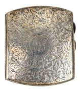 20TH CENTURY GEORGE V HALLMARKED SILVER CIGARETTE CASE