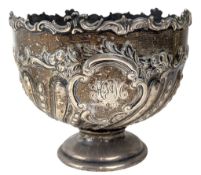 EARLY 20TH CENTURY EDWARDIAN HALLMARKED SILVER FOOTED BOWL