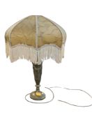 EARLY 20TH CENTURY BRASS CORINTHIAN TABLE LAMP
