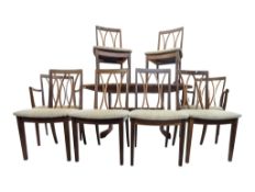 MID CENTURY TEAK DINING TABLE & CHAIRS