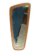 MID CENTURY 1960S TEAK WALL MIRROR